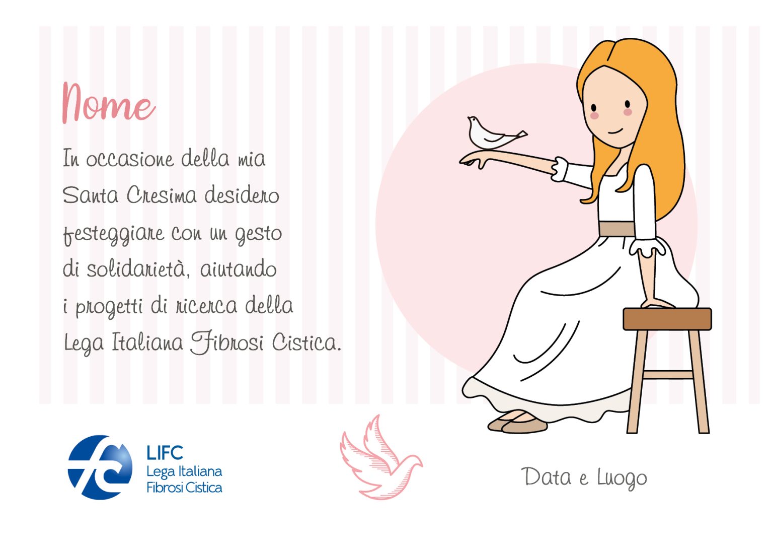 Pergamena Cresima Colomba - LIFC Shop