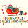 Biglietto Slitta con doni fronte